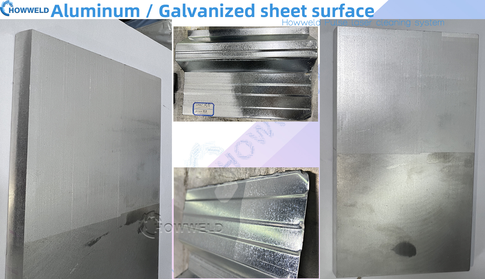 pulse laser clenaing for aluminum sheet