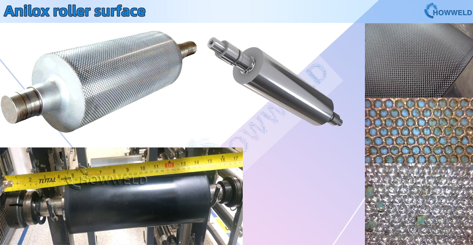 Anilox roller coating removal pulse laser machine