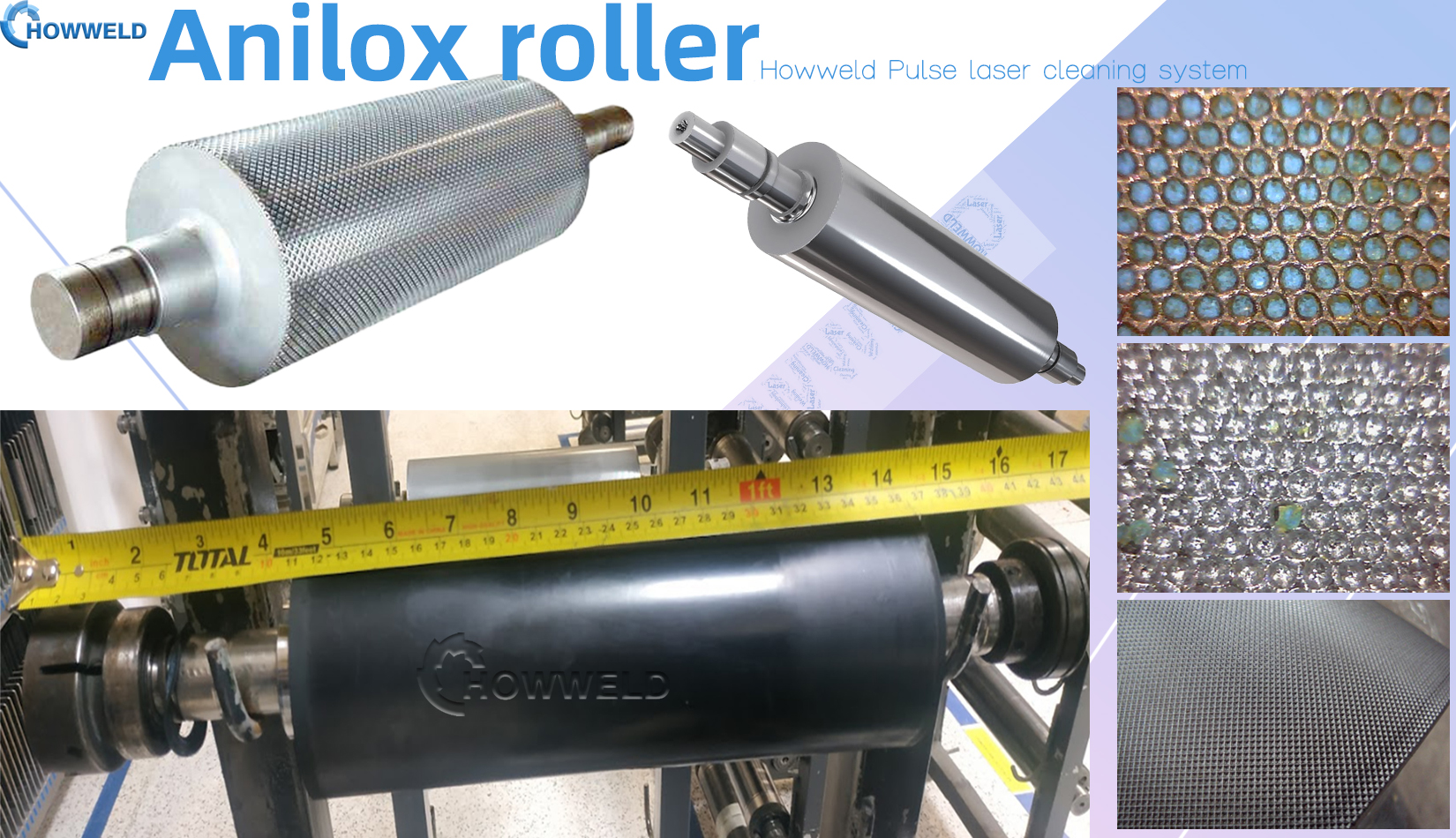 ceramic roller surface cleaning fiber howweld