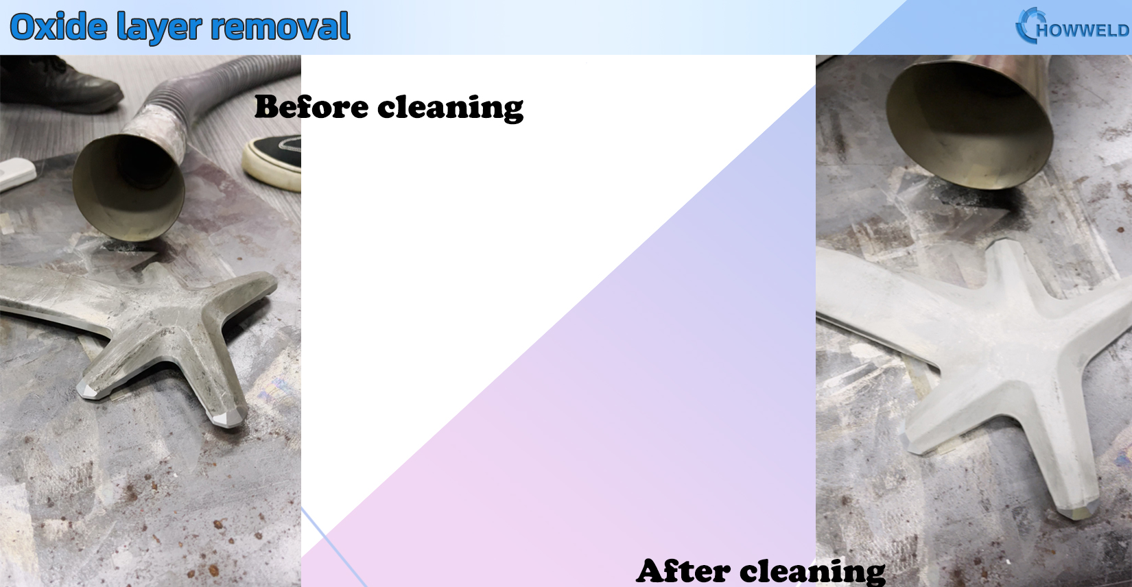 Pulse laser cleaning 200w for oxide layer removal