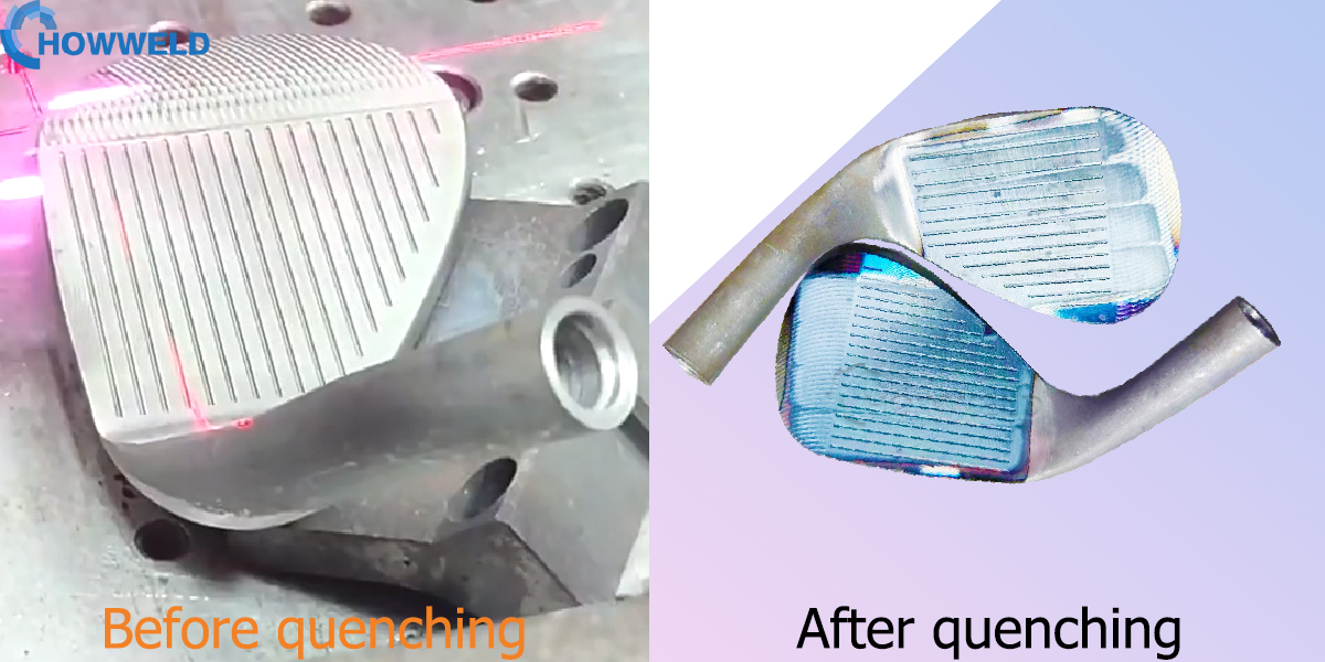 Howweld laser quenching machine for golf head
