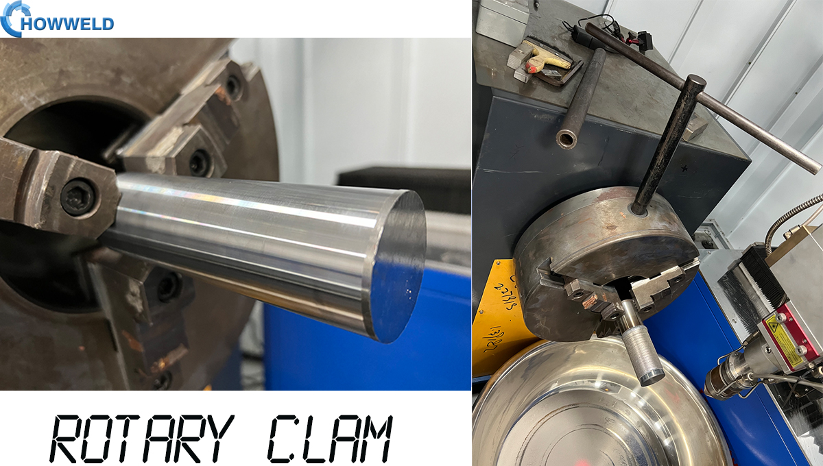 rotary clamp tube to cladding layer howweld