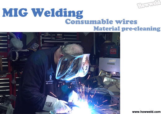 MIG welding and handheld laser welding
